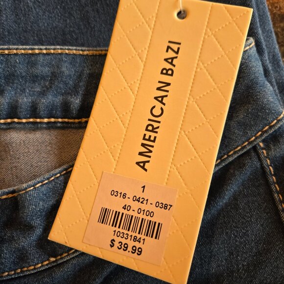 NWT AMERICAN BAZI High Rise Stretch Skinny Jean Sz 1 - Picture 4 of 4